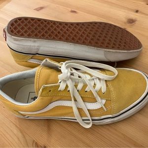 Yellow Old School Vans Sneakers